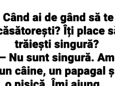 BANCUL ZILEI | „Când ai de gând să te căsătorești?”