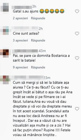 Val de reacții după bătaia dintre Andreea Bostănică și Iuliana Beregoi! Fanii s-au împărțit pe tabere: „Ce exemplu dați? Rușine, în ce hal ați ajuns”