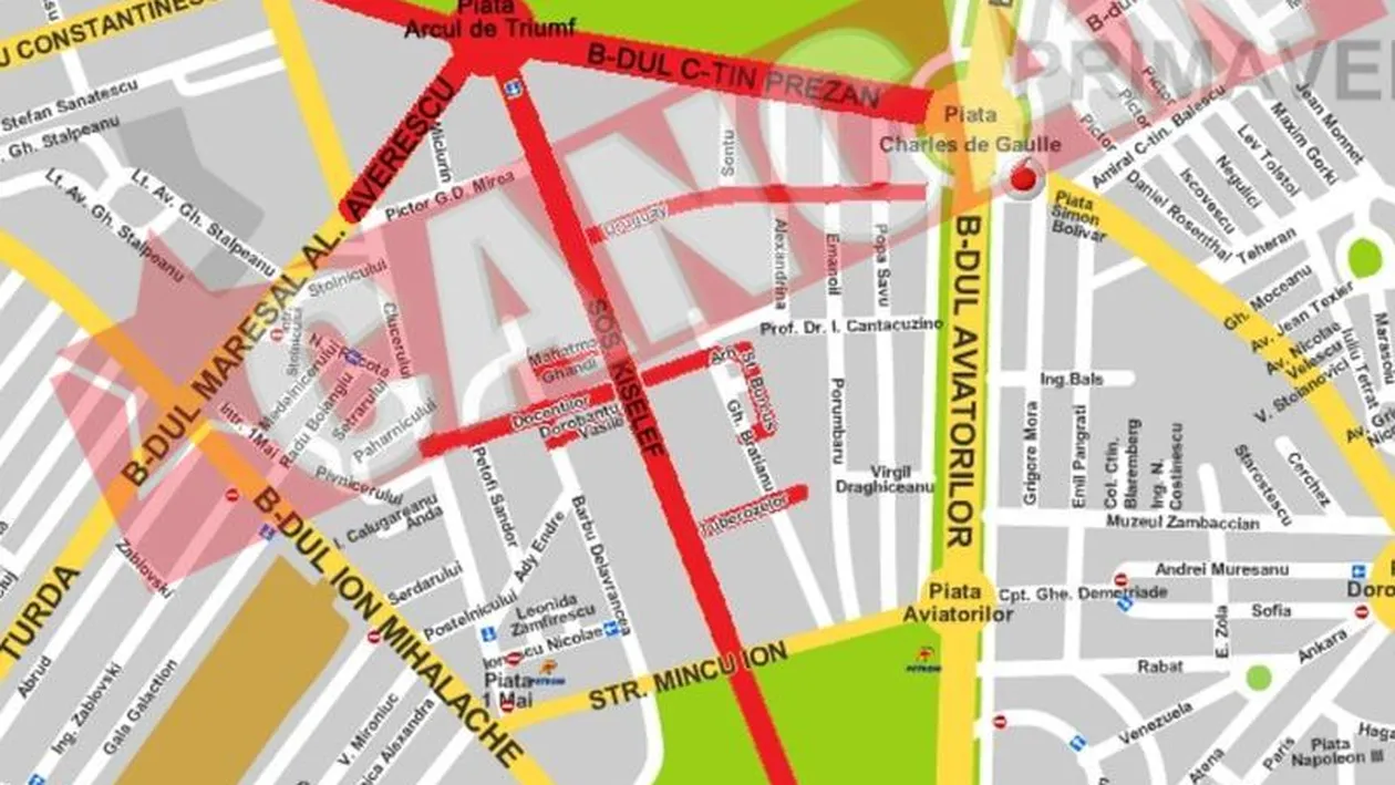 Ziua Nationala provoaca haos in traficul din Capitala