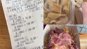 Ireal! Cât a plătit un bărbat pentru un ciolan cu varză călită, șorici și cartofi prăjiți la Târgul de Crăciun din București