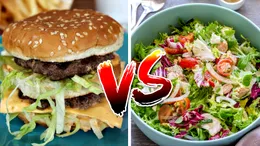 O salată cu ton sau un Big Mac de la McDonald’s: Ce îngrașă mai mult? Am făcut calculul caloric