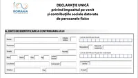 Decizie de ultimă oră! Declarația unică va fi modificată. Până la ce dată trebuie depusă