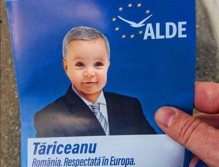Reacția incredibilă a lui Călin Popescu Tăriceanu după ce a văzut cum apare pe afișele electorale. Cea mai recentă poză e virală
