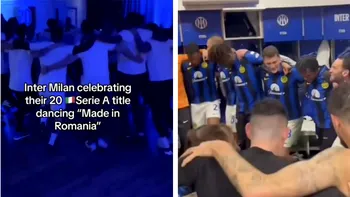 Ionuț Cercel a destins atmosfera în vestiarul lui Inter Milano după ce italienii au câștigat titlul. “Made in Romania” a rasunat in vestiarul echipei lui Inzaghi
