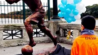 Statuia lui MESSI din Argentina, vandalizată! Cum arată acum