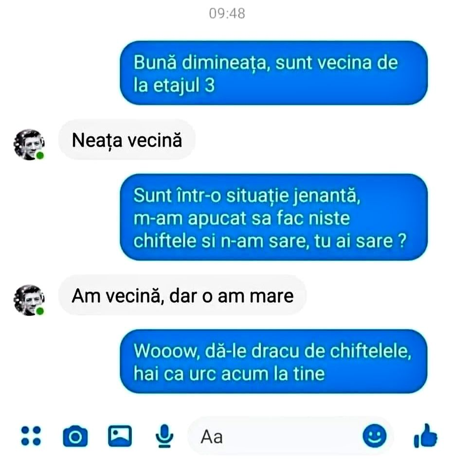 banc cu vecina