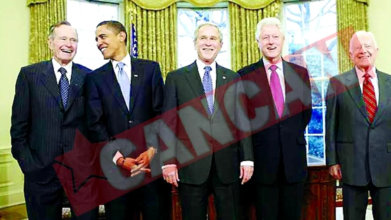 Obama a luat pranzul cu patru presedinti