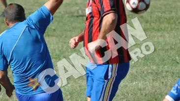 Vastag a facut spectacol intr-un meci de fotbal de liga comunala! Dupa miscare, s-a “dres” cu mici sI bere