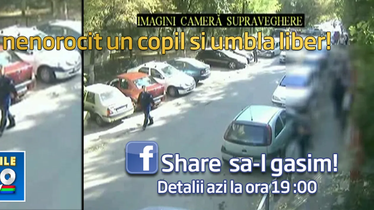 19:00, Stirile ProTV: Ajuta-i pe politisti sa prinda un pedofil care de 3 saptamani se plimba liber prin Capitala