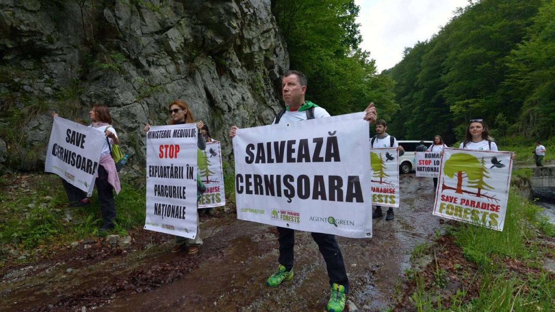 Protest în inima Parcului Național Domogled pentru a expune cea mai mare criză de mediu din Europa