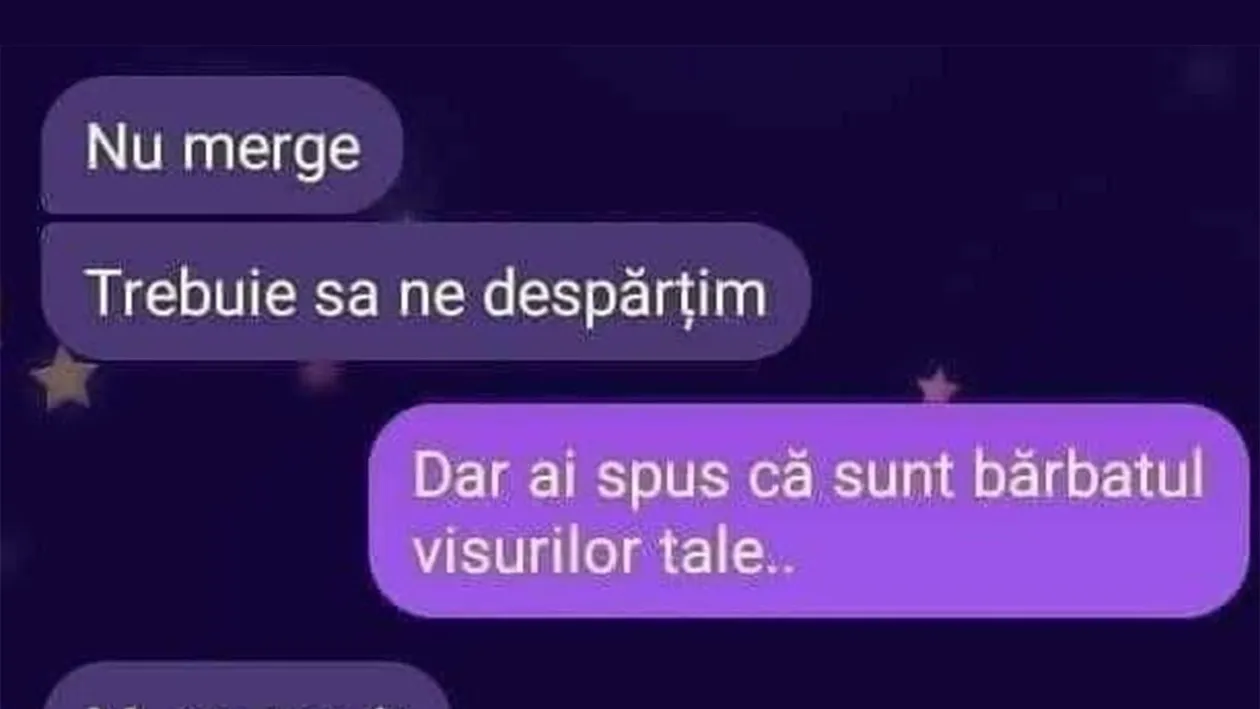 Bancul începutului de săptămână | Nu merge, trebuie să ne despărțim!