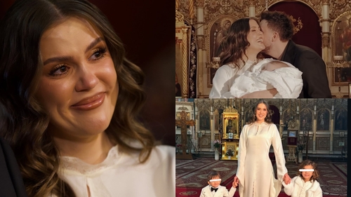 Emily Burghelea și-a botezat cel de-al treilea copil. Primele imagini