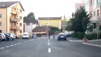 VIDEO cutremurator! Ce a putut sa surprinda o camera montata pe bordul unei masini din Sibiu