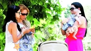 La doua luni, fiica lui Nicu Paleru a mers la terasa cu mama ei. Prima iesire ca intre fete