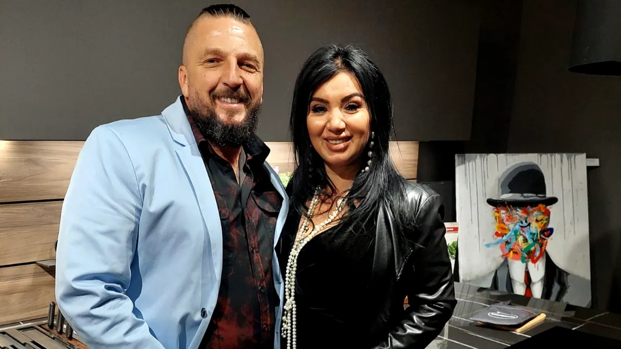 Adriana Bahmuțeanu și  George Restivan