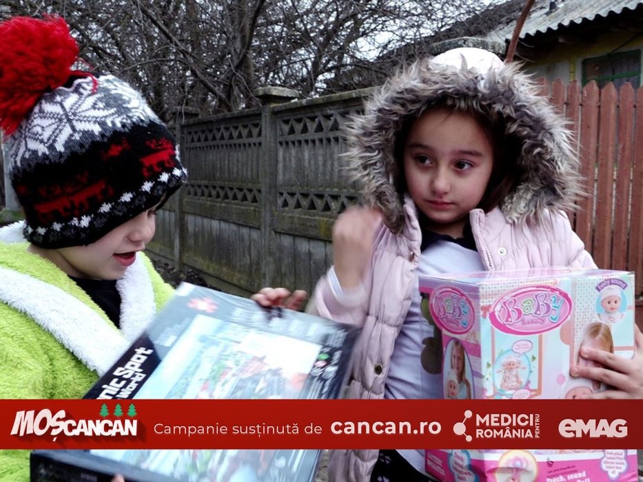 Copiii din comuna Nuci au fost vizitați de MOȘ CANCAN. Un zâmbet pentru micuții din familiile nevoiașe