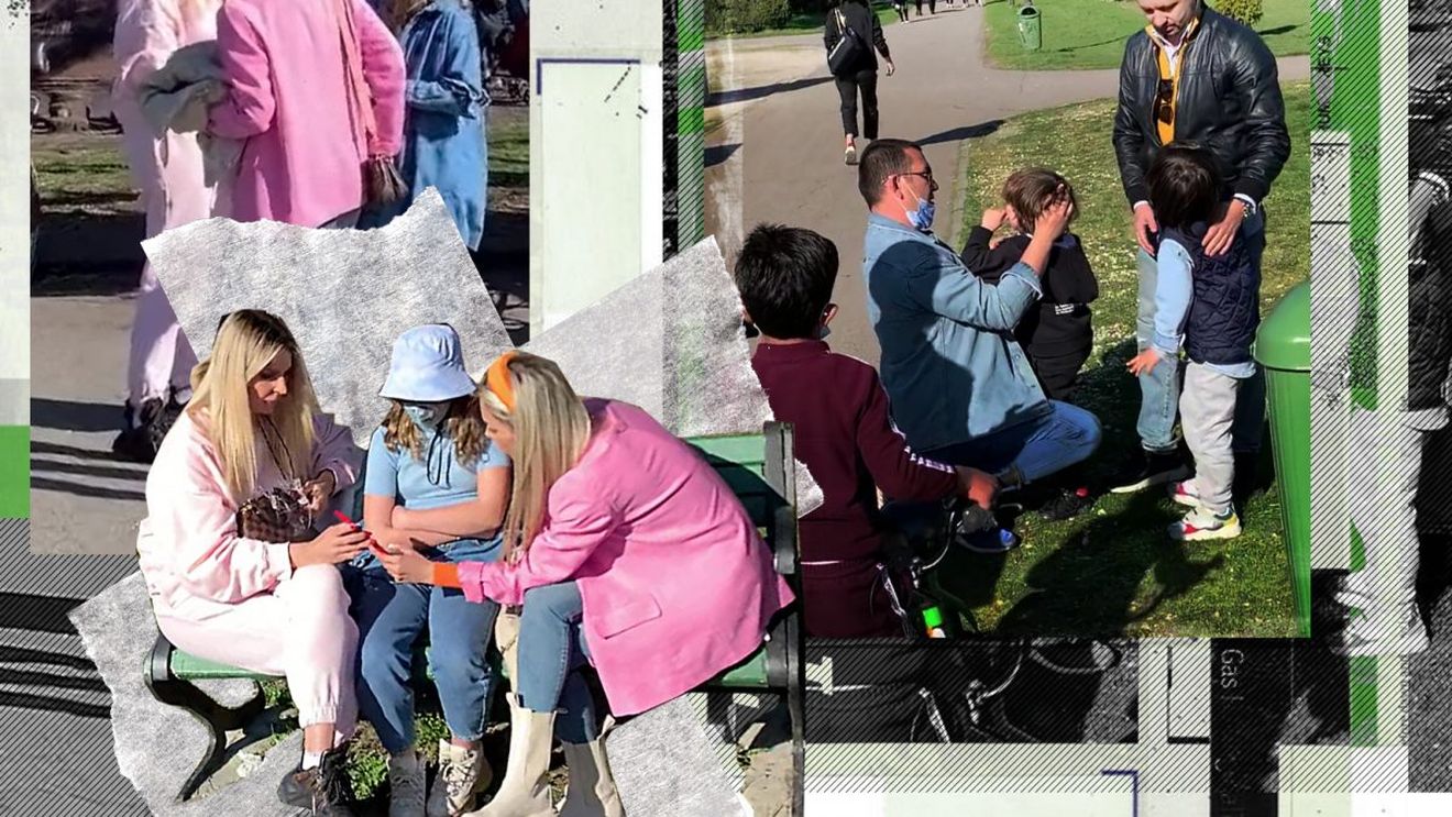 Fiul Andreei Bănică a avut un „accident” de bicicletă în parc