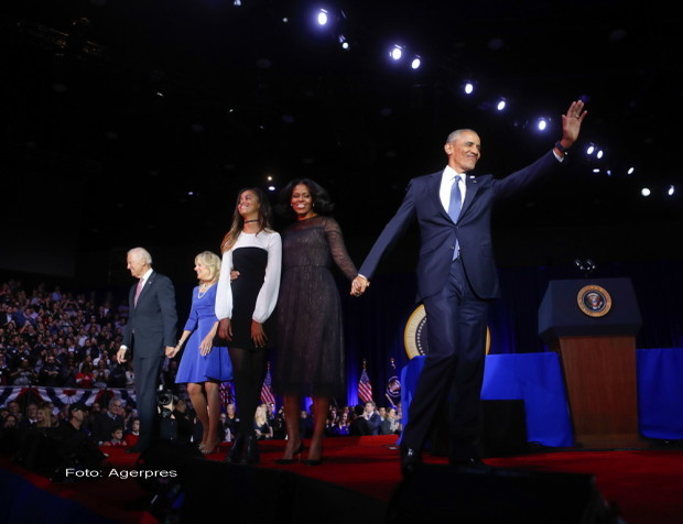 VIDEO! BARAK OBAMA, în lacrimi! Preşedintele american a susţinut discursul de adio:’’Nu mă opresc aici…‘’