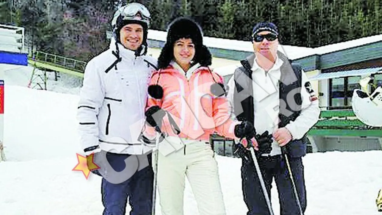 Sotii Dinu s-au distrat in Austria alaturi de nasul lor! Cornelus si Alexandra au schiat alaturi de Nicu Gheara