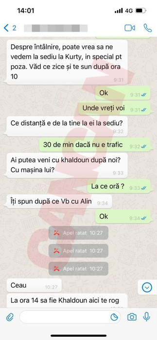 O parte a discuție dintre Iosif Nicoară și Cristian Birlic