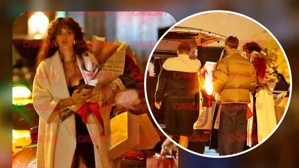 Răsfăț maxim pentru sărbătorita zilei! Ramona Olaru, pierdută printre buchetele de flori