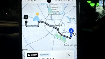 Un client a comandat o mașină Uber din Dristor în Chiajna. Cât a plătit pentru cursa de 19.6 km (41 de minute)