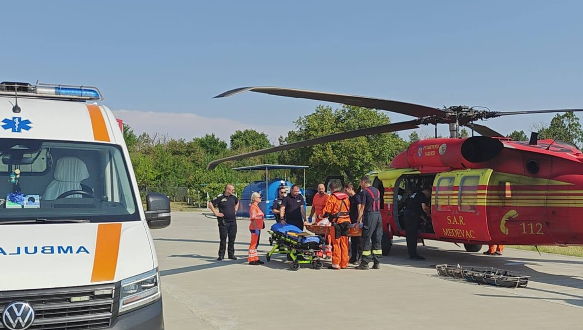 Intervenițe de urgență în Marea Neagră/ sursă foto:  Inspectoratul General de Aviație al M.A.I