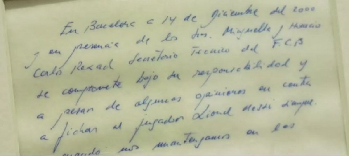 Cel mai scump șervețel din lume a fost semnat de Lionel Messi/ sursă foto: captură video