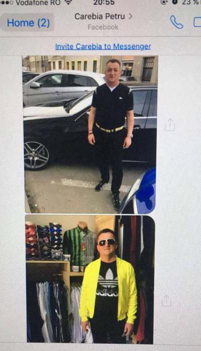 Petru Carebia s-a pozat în ipostaze intime.