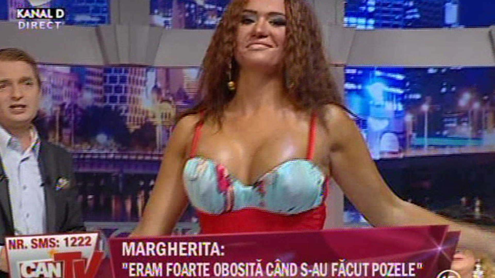 VIDEO Margherita de la Clejani, intr-o forma de zile mari la CANCAN TV! Uite ce decolteu generos a avut! Viorica: "Fata mea e Beyonce!"