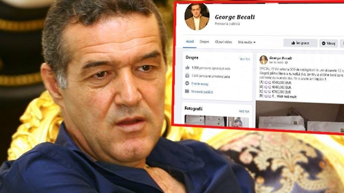 Escrocherie pe Facebook! Ce s-a întamplat după ce un bărbat s-a dat drept Gigi Becali și a promis premii de sute de mii de euro