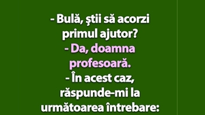 BANC | "Bulă, știi să acorzi primul ajutor?"