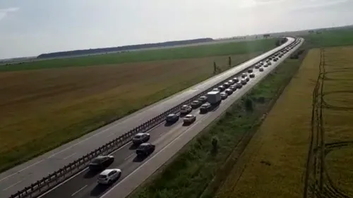 Carambol cu cinci mașini pe A2! Traficul a fost îngreunat spre Constanța