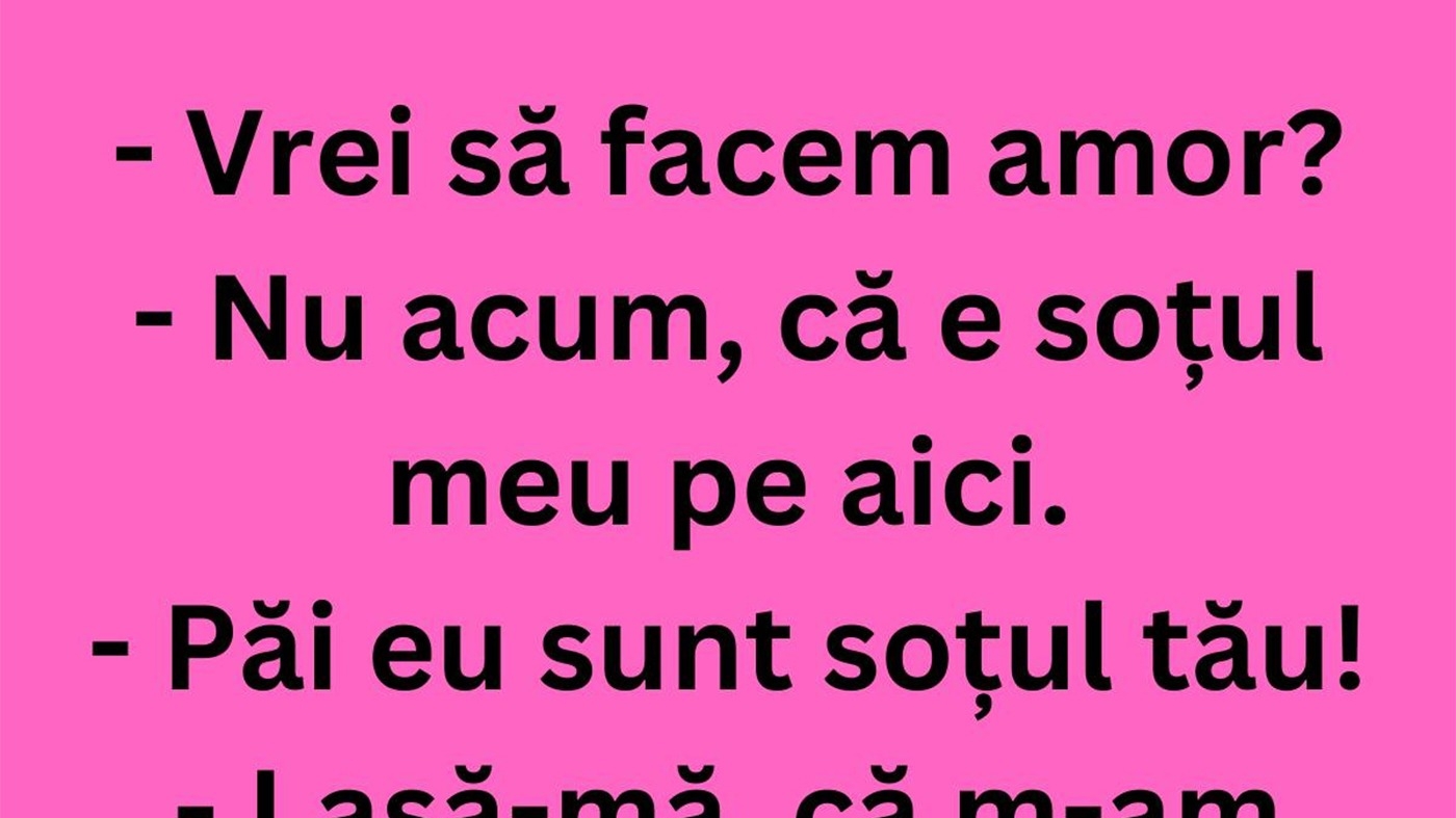 BANC | "Vrei să facem amor?"
