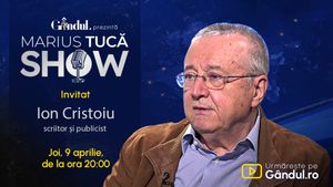 Marius Tucă Show începe joi, 9 aprilie, de la ora 20.00, live pe Gândul. Invitat: Ion Cristoiu