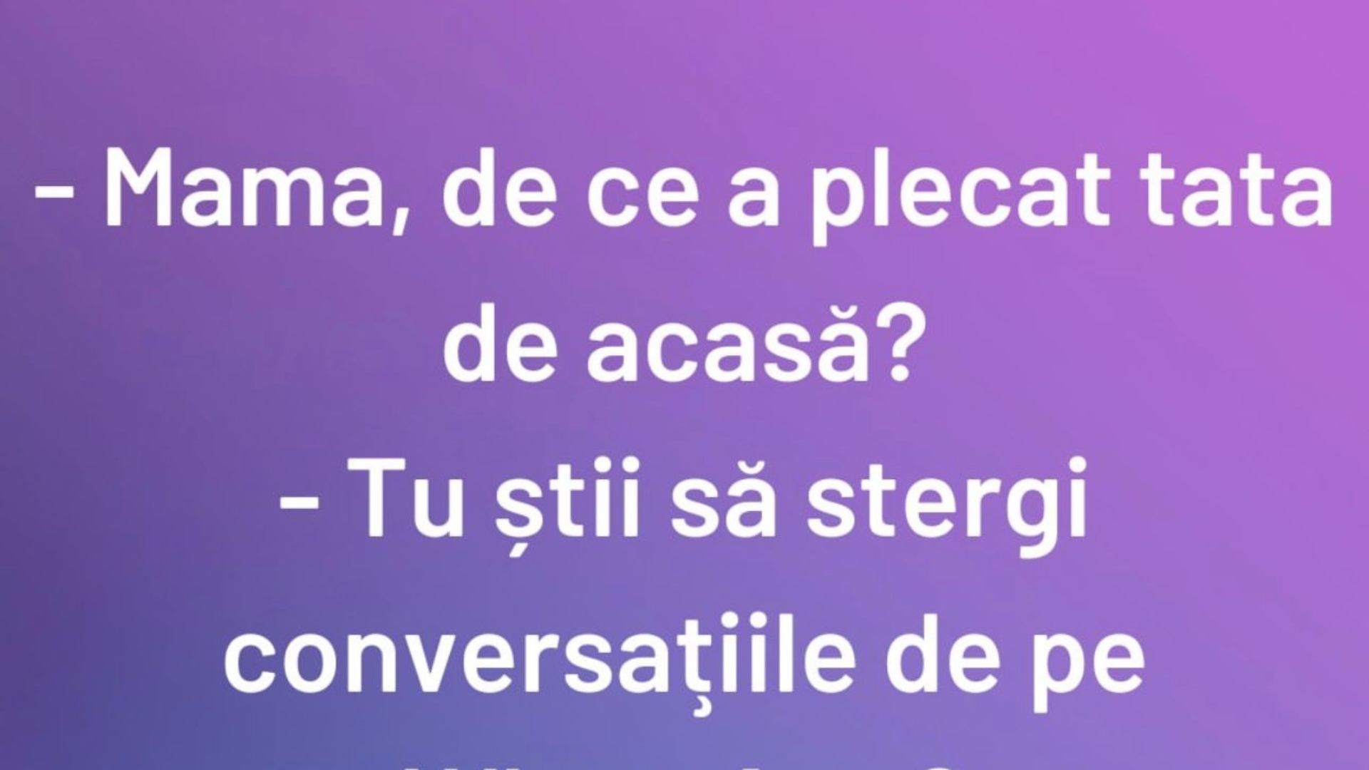 BANCUL DE LUNI | "Mama, de ce a plecat tata de acasă?"