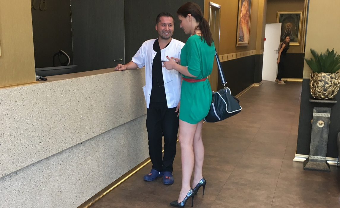 Aida Parascan și Youssef Chawi, discuție înainte ca buzoianca să părăsească clinica