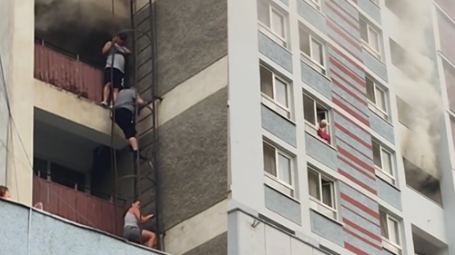Incendiu de proporții la hotelul Mureș din Băile Felix! Evacuarea s-a făcut pe scara de incendiu