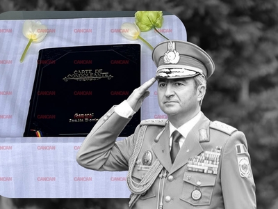 Imagini de la priveghiul generalului Dorin Ioniţă. Ce i-au scris apropiaţii în cartea de condoleanţe