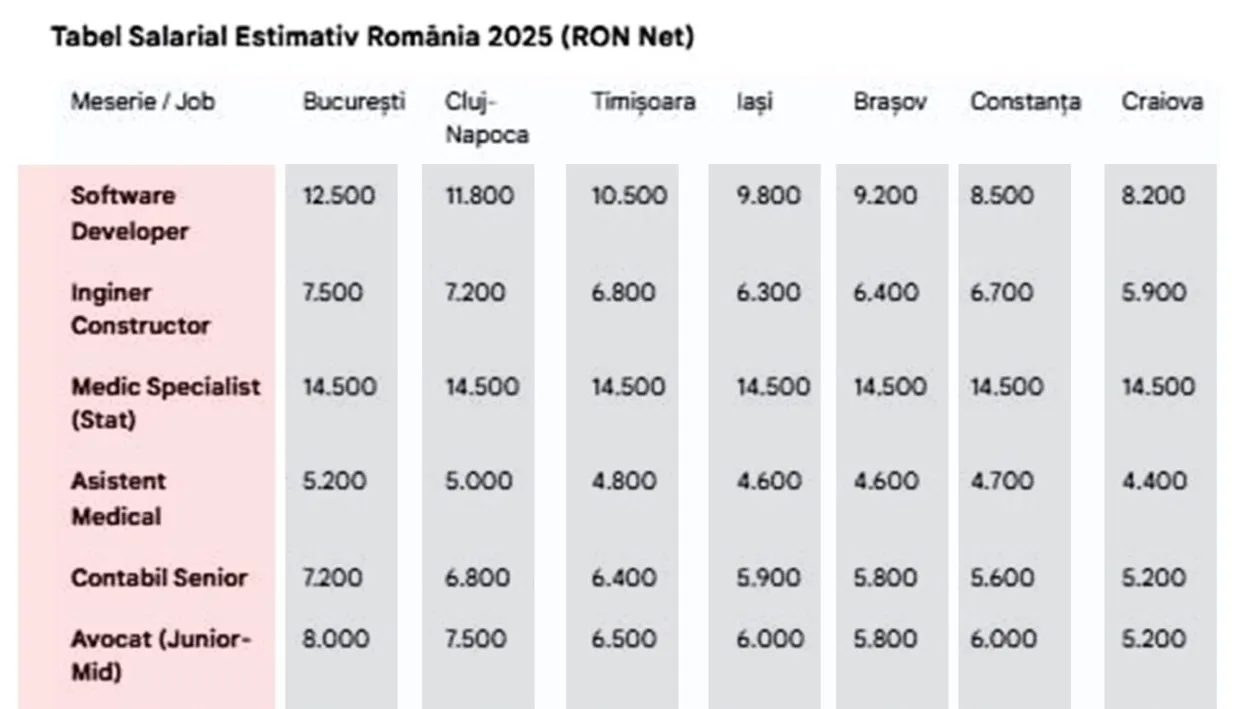 Câștigi prea puțin? Ce salariu ar trebui să ai, de fapt, în funcție de job și de orașul în care locuiești. Tabel complet pentru România