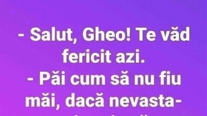 BANCUL ZILEI | De ce este Gheo fericit, de fapt