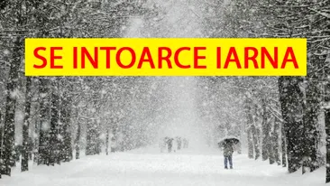 Se întoarce iarna în România. Începe de azi de la ora 15:00 în toată țara și ține până miercuri