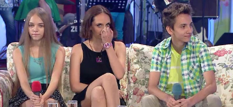 Nadia Maftei, alături de cei doi copii pe care îi are cu Marius Dragomir