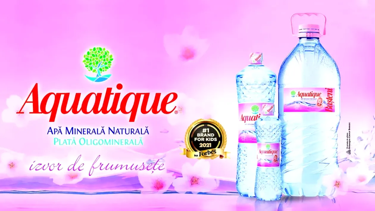 (P) Aquatique, cea mai bună apă minerală plată pentru copii
