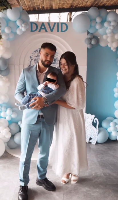 Petrecere fără botez în familia Sterp! Iancu și Denisa și-au binecuvântat fiul