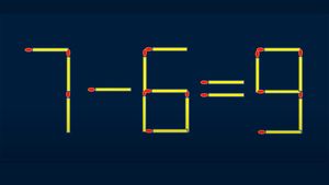 Test IQ exclusiv pentru genii | Corectați 7-6=9, mutând exact două bețe de chibrit