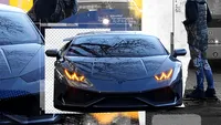 Ca-n filmele cu mafioți! Zed, apariție în Capitală cu un Lamborghini fără număr!