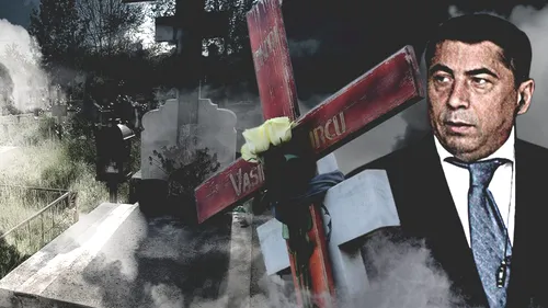 Imagini cutremurătoare de la mormântul fostului finanțator al lui Dinamo. Ce am găsit pe lespedea sub care e îngropat milionarului Vasile Turcu