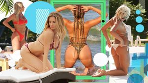Top 30 sexy-vedete în genunchi la plajă. Pe ce locuri se clasează Emily Burghelea, Florentina Raiciu, Delia și Andreea Bănică