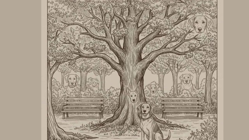 Test de inteligență exclusiv pentru genii | Câți câini apar în această imagine?